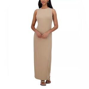 MISSLOOK Tan Sleeveless Maxi Dress